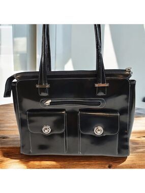 McKlein Verona Leather Laptop Briefcase
